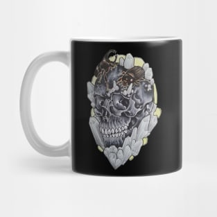 Gray Crystal Skull Mug